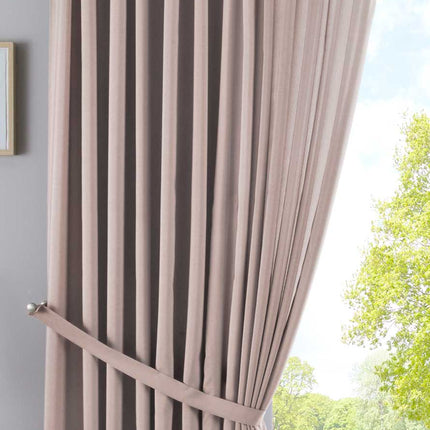Vorhang Verdeckte Schlaufen Cationic »JENA« Blickdicht Leinen Optik Gardine Meliert Gardinenband mit Raffhalter  2019037