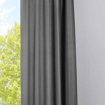 2er Set Vorhänge Verdeckte Schlaufen Cationic »JENA« Blickdicht Leinen Optik Gardinen Meliert Gardinenband mit Raffhalter  2019037-2