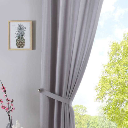 Vorhang Verdeckte Schlaufen Cationic »JENA« Blickdicht Leinen Optik Gardine Meliert Gardinenband mit Raffhalter  2019037