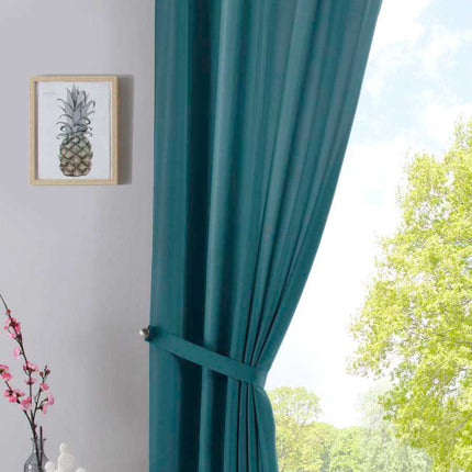 Vorhang Verdeckte Schlaufen Cationic »JENA« Blickdicht Leinen Optik Gardine Meliert Gardinenband mit Raffhalter  2019037