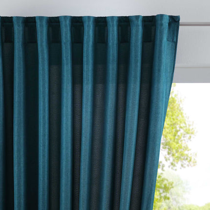 Vorhang Verdeckte Schlaufen Cationic »JENA« Blickdicht Leinen Optik Gardine Meliert Gardinenband mit Raffhalter  2019037