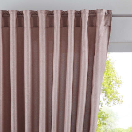 Vorhang Verdeckte Schlaufen Cationic »JENA« Blickdicht Leinen Optik Gardine Meliert Gardinenband mit Raffhalter  2019037