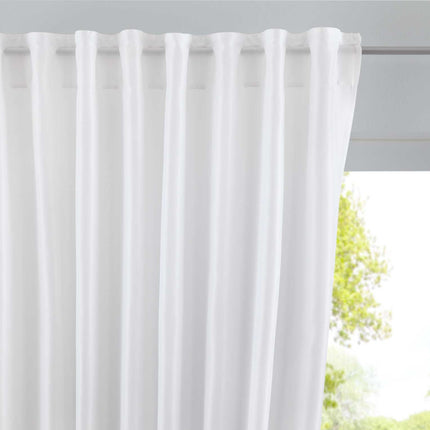 Vorhang Verdeckte Schlaufen Cationic »JENA« Blickdicht Leinen Optik Gardine Meliert Gardinenband mit Raffhalter  2019037