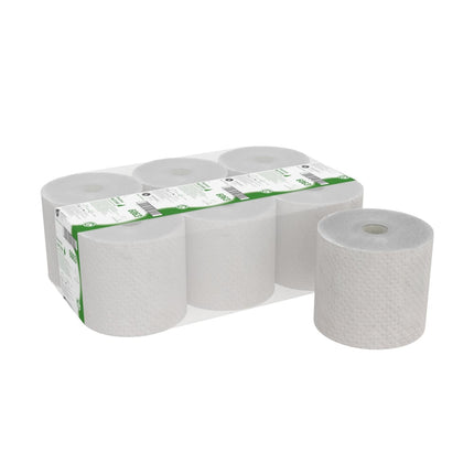 Hostess™ NATURA Handtücher - Rolle / Grau - 6 Rolls  x 1 Sheet | Karton (6 Rollen)