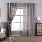 Grau Barock / 2er Set HxB 245x140 cm