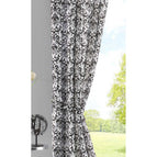 Weiß Schwarz Barock / 1er Set HxB 245x140 cm