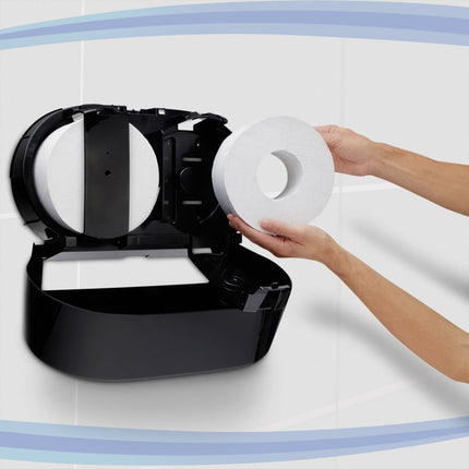 Kimberly-Clark Professional™ Toilet Tissue Spender - Zentralentnahme  / Schwarz /Jumbo -