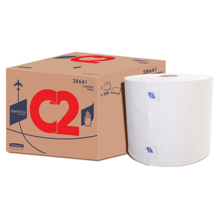 Kimtech® Aviation Reinigungstücher - Großrolle / Weiß - 1 Roll  x 900 Sheets | Karton (1 Rolle)