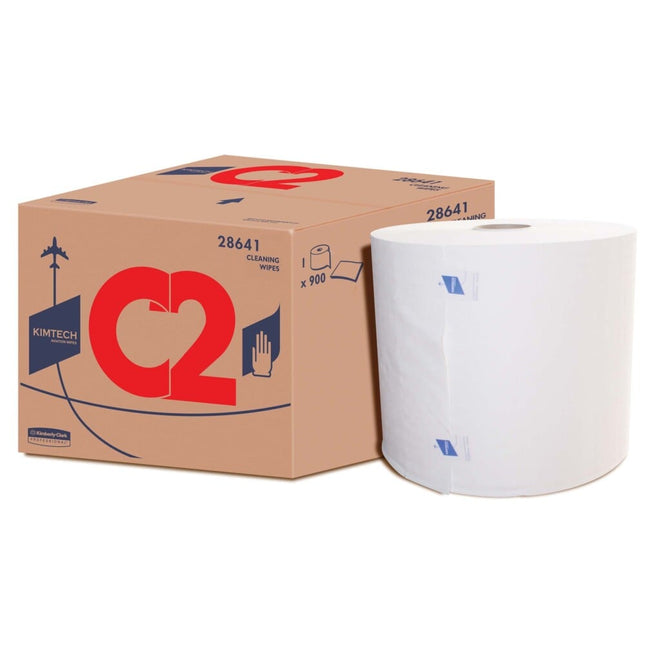 Kimtech® Aviation Reinigungstücher - Großrolle / Weiß - 1 Roll  x 900 Sheets | Karton (1 Rolle)