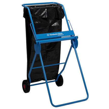 Kimberly-Clark Professional™ Mobiler Ständer für Wischtuchrollen - Großrolle / Blau - 1 Dispenser | Karton (1 Spender)