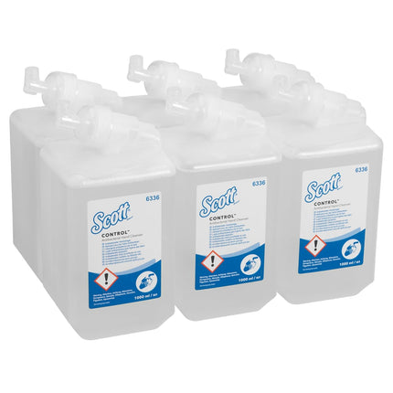 Scott® Control™ Antibakterieller Handreiniger - Kassette / Transparent /1 Ltr - 6 Cassettes | Karton (6 Kartuschen)