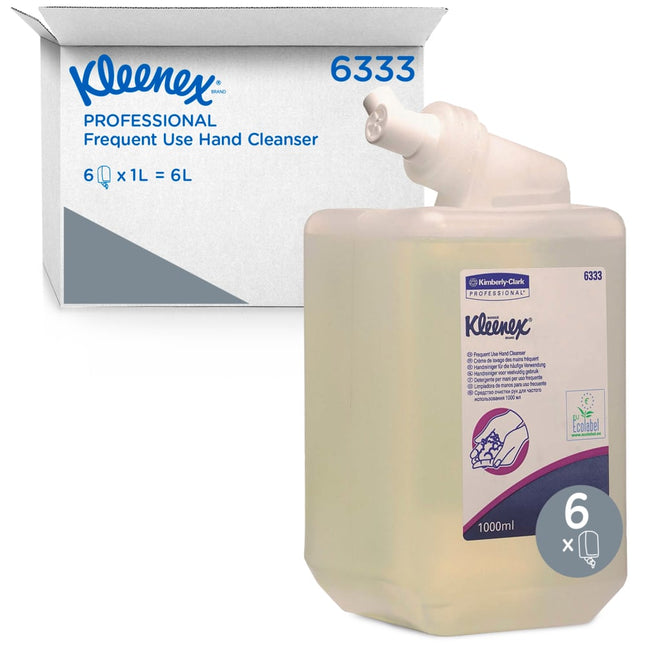 Kleenex® Sanfte Waschlotion - Kassette / Transparent /1 Ltr - 6 Cassettes | Karton (6 Kartuschen)