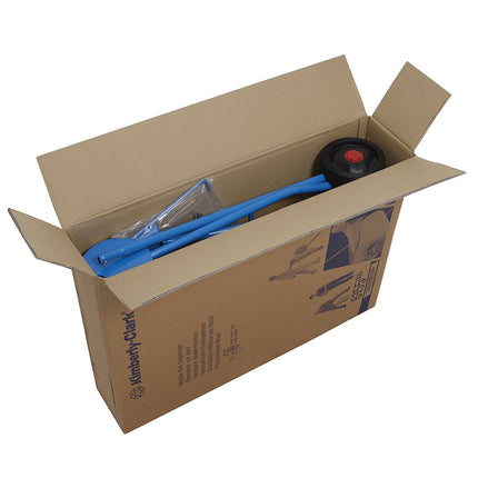 Kimberly-Clark Professional™ Mobiler Ständer für Wischtuchrollen - Großrolle / Blau - 1 Dispenser | Karton (1 Spender)