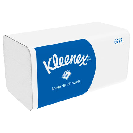 Kleenex® Falthandtücher - Weiß /Groß - 15 Clips  x 124 Sheets | Karton (15 Päckchen)
