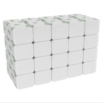 Hostess™ NATURA™ Handtücher - gefaltet / Weiß /Groß - 20 Clips  x 84 Sheets | Karton (20 Päckchen)