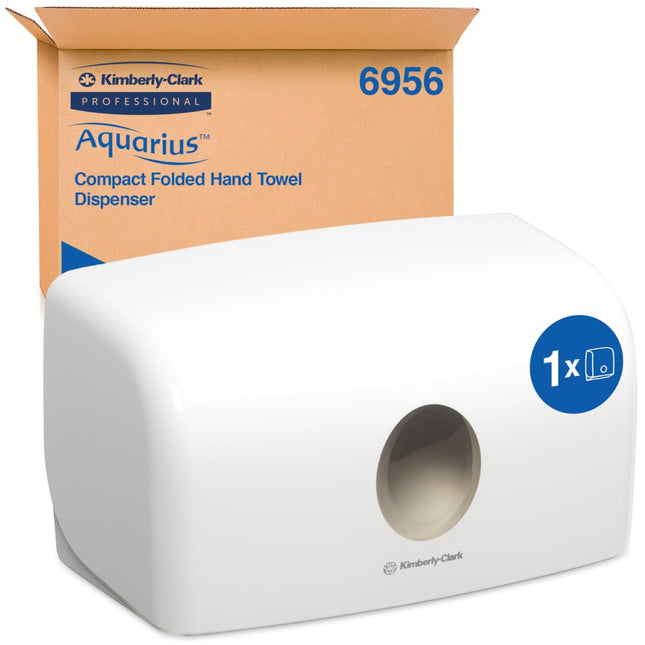 Aquarius™ Spender für gefaltete Handtücher - MultiFold / Weiß /Klein - 1 Dispenser | Karton (1 Spender)