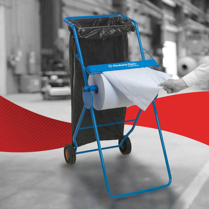 WypAll® L20 Papierwischtuch für Instandhaltungsarbeiten - Großrolle - Extra breit / Blau - 1 Roll  x 500 Sheets | Karton (1 Rolle)