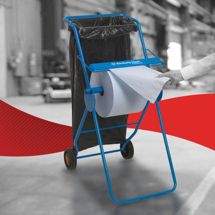 WypAll® L20 Papierwischtuch für Instandhaltungsarbeiten - Großrolle / Blau - 1 Roll  x 500 Sheets | Karton (1 Rolle)