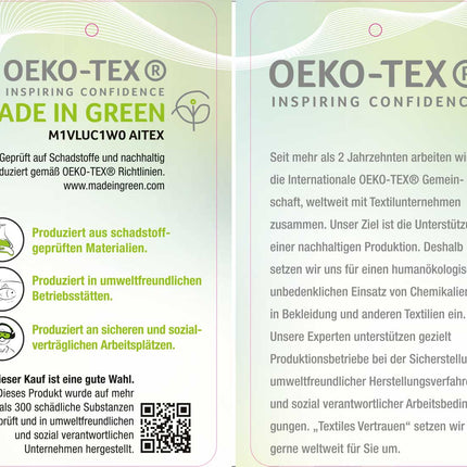 2er Set Bio Organic Vorhänge »Bremen« Reine Bio Baumwolle Blickdicht Gardinen Verdeckte Schlaufen Gardinenband Pflegeleicht 202088