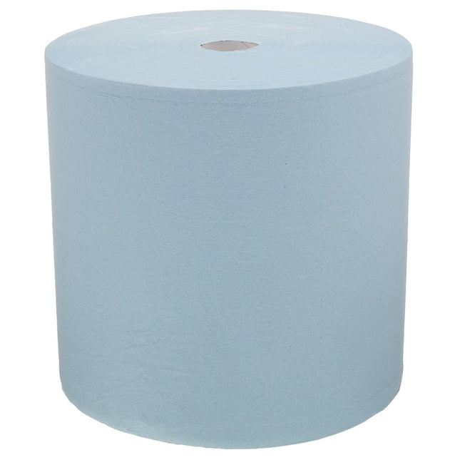 WypAll® L30 Papierwischtuch für industrielle Reinigungsaufgaben - Großrolle - Extra breit / Blau - 1 Roll  x 670 Sheets | Karton (1 Rolle)