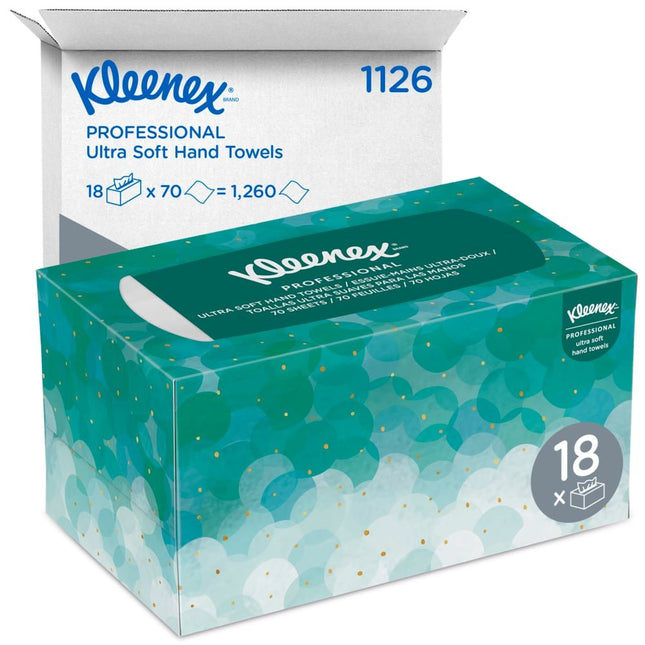 Kleenex® Ultra™ Handtücher - Interfold / Weiß /Mittel -  | Packung (70 Stück)