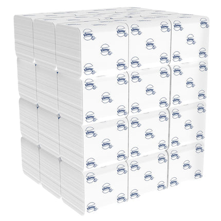 Kleenex® Toilettenpapier - Einzelblattsytem / Weiß /200 - 36 Packs  x 200 Toilet Tissue Sheets | Karton (36 Päckchen)