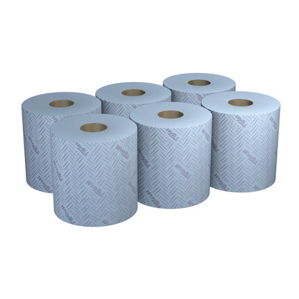 WypAll® L20 Papierwischtuch für Instandhaltungsarbeiten - Zentralentnahme  / Blau /2-lagig - 6 Rolls  x 400 Sheets | Karton (6 Rollen)