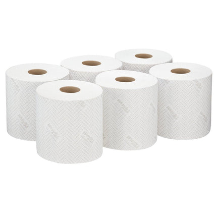 WypAll® L10 Papierwischtuch für Lebensmittel & Hygiene - Zentralentnahme  / Weiß - 6 Rolls  x 800 Sheets | Karton (6 Rollen)