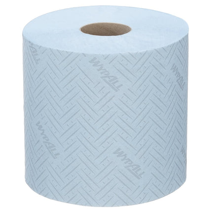WypAll® L10 Papierwischtuch für Lebensmittel & Hygiene - Zentralentnahme  / Blau /1-lagig - 6 Rolls  x 800 Sheets | Karton (6 Rollen)