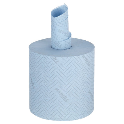 WypAll® L10 Papierwischtuch für Lebensmittel & Hygiene - Zentralentnahme  / Blau /1-lagig - 6 Rolls  x 800 Sheets | Karton (6 Rollen)