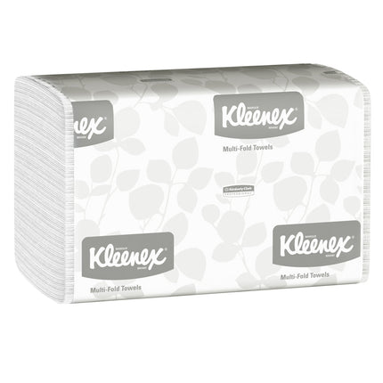 Kleenex® Handtücher - MultiFold / Weiß /Mittel - 16 Clips  x 150 Sheets | Karton (16 Päckchen)