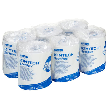 Kimtech® Wischtücher - Zentralentnahme  / Weiß - 6 Rolls  x 225 Sheets | Karton (6 Rollen)