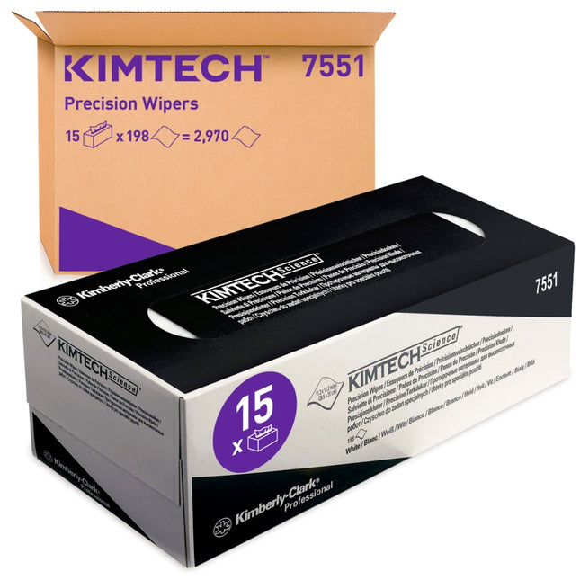Kimtech® Science Präzisionstücher - Zupfbox / Weiß /Groß - 15 Cartons  x 196 Sheets | Karton (15 Boxen)