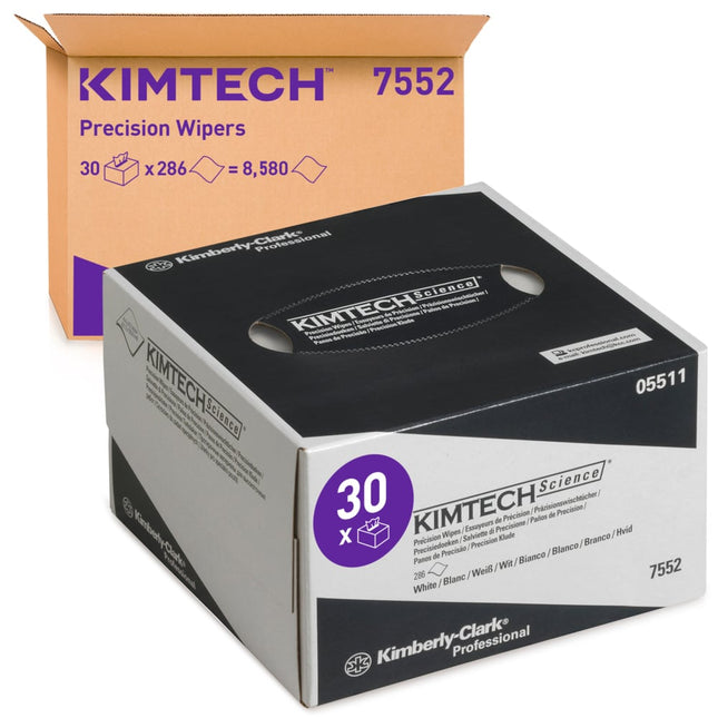 Kimtech® Science Präzisionstücher - Zupfbox / Weiß /Klein - 30 Cartons  x 286 Sheets | Karton (30 Boxen)