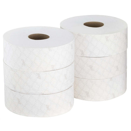 Scott® ESSENTIAL™ Toilettenpapier - Jumbo / Weiß - 6 Rolls  x 1053 Toilet Tissue Sheets | Karton (6 Rollen)