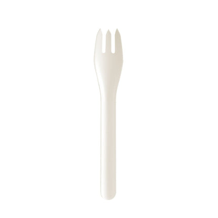 Gabeln PLUMA Papierfaser 160 mm  Weiß Papier 160mm | Packung (100 Stück)