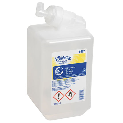 Kleenex® Extra Gel Händedesinfizieren - Kassette / Transparent /1 Ltr - 6 Cassettes | Karton (6 Kartuschen)