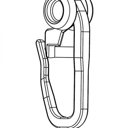 Gardinenrollringe 50 Stück Rollringe Universalhaken Ø8mm x 8mm x 27mm 23902030
