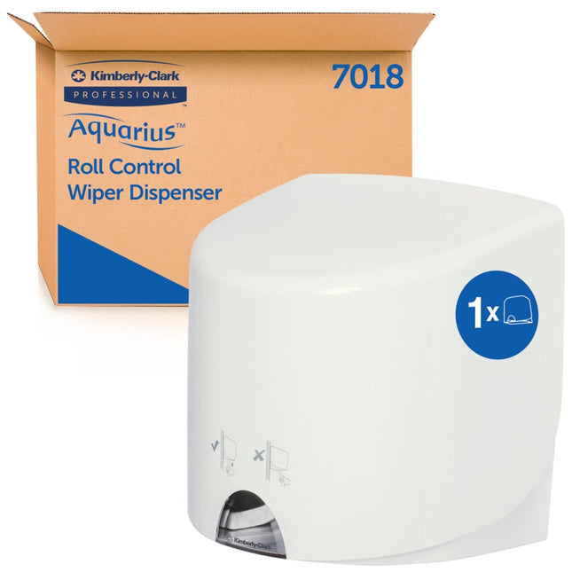 Aquarius™ Wischtuch-Spender - Roll Control / Weiß - 1 Dispenser | Karton (1 Spender)