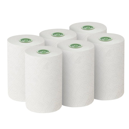 Scott® Essential™ Rollenhandtücher - E-roll Slimroll™ / Weiß /1 ply 6x180m - 6 Rolls  x 1 Sheet | Karton (6 Rollen)