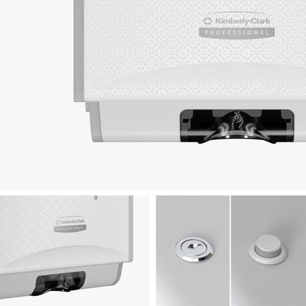Kimberly-Clark Professional™ Icon™ Elektronischer Hautpflegespender, berührungslose Abgabe - Kassette / White Mosaic /1.2 l -