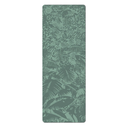 Advanced Grip Yogamatte - Green Botanic