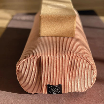 Design Yoga Bolster - Blush Cord
