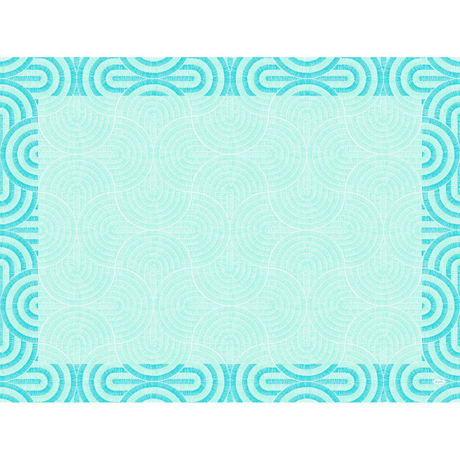 Papier-Tischsets 30x40 cm, Breeze mint blue - Stilvolle Tischdekoration | Packung (250 Stück)