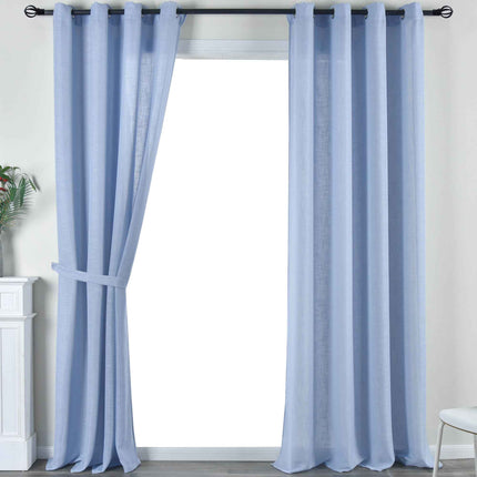 2er Set Vorhang Ösen »Essen« Cationic Raffhalter Leinenstruktur blickdicht lichtdurchlässig 210 g/m² 202430-2