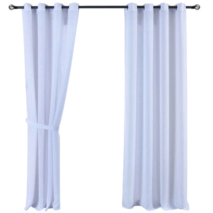 2er Set Vorhang Ösen »Essen« Cationic Raffhalter Leinenstruktur blickdicht lichtdurchlässig 210 g/m² 202430-2
