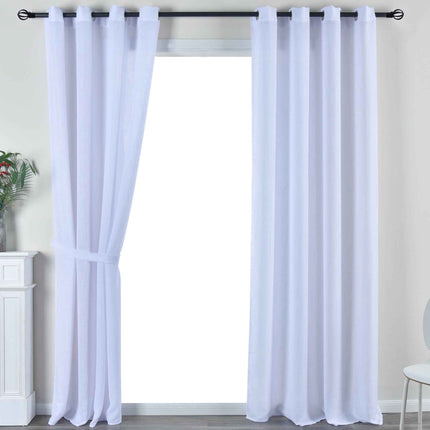 2er Set Vorhang Ösen »Essen« Cationic Raffhalter Leinenstruktur blickdicht lichtdurchlässig 210 g/m² 202430-2