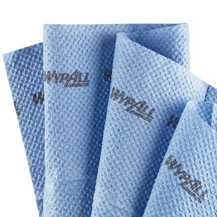WypAll® ForceMax Wischtücher - Viertelgefaltet / Blau /33.50 x 34.50 cm - 1 Dispenser Box  x 480 Sheets | Karton (1 Spenderbox)