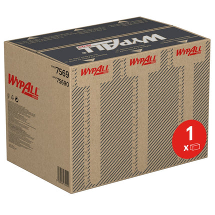 WypAll® ForceMax Wischtücher - Viertelgefaltet / Blau /33.50 x 34.50 cm - 1 Dispenser Box  x 480 Sheets | Karton (1 Spenderbox)