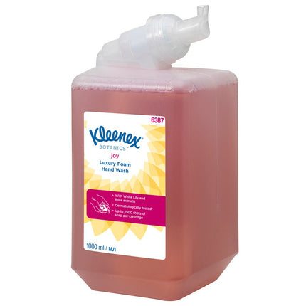 Kleenex® Botanics™ Luxury Foam Hand Wash - 1 Liter Kassette / Rot /1 l - 6 Cassettes | Karton (6 Kartuschen)